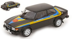 Saab 99 Turbo 1977 Black/Decals scala 1:18