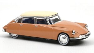 Citroen Ds 19 1959 Beige With White scala H0