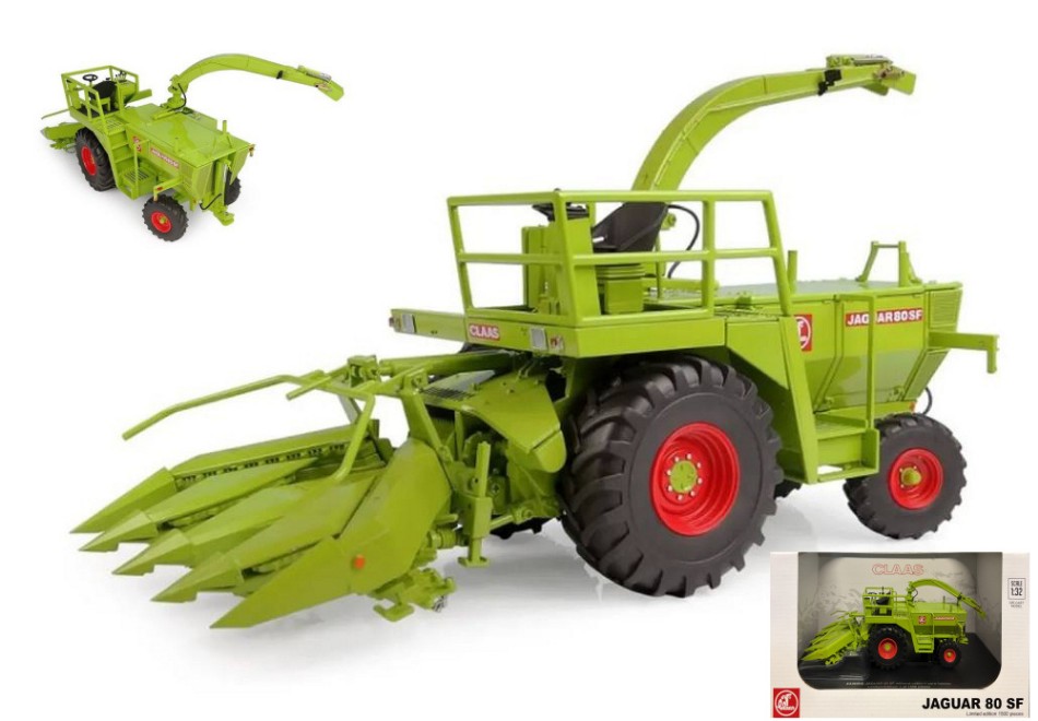 Claas Jaguar 80 SF NO Cabin with Corn Header 1:32 DS Modellismo Claas Jaguar 80 Sf No Cabin scala 1:32