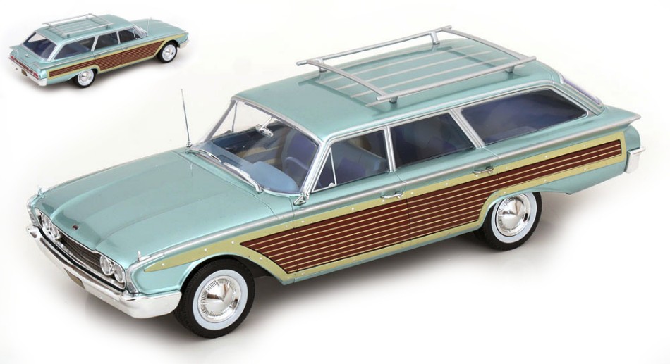 Ford LTD Country Squire 1960 Light Blue 1:18 DS Modellismo Ford Ltd Country Squire 1960 scala 1:18