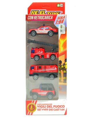 Set 4 PZ.Veicoli Vigili del Fuoco scala 1:64