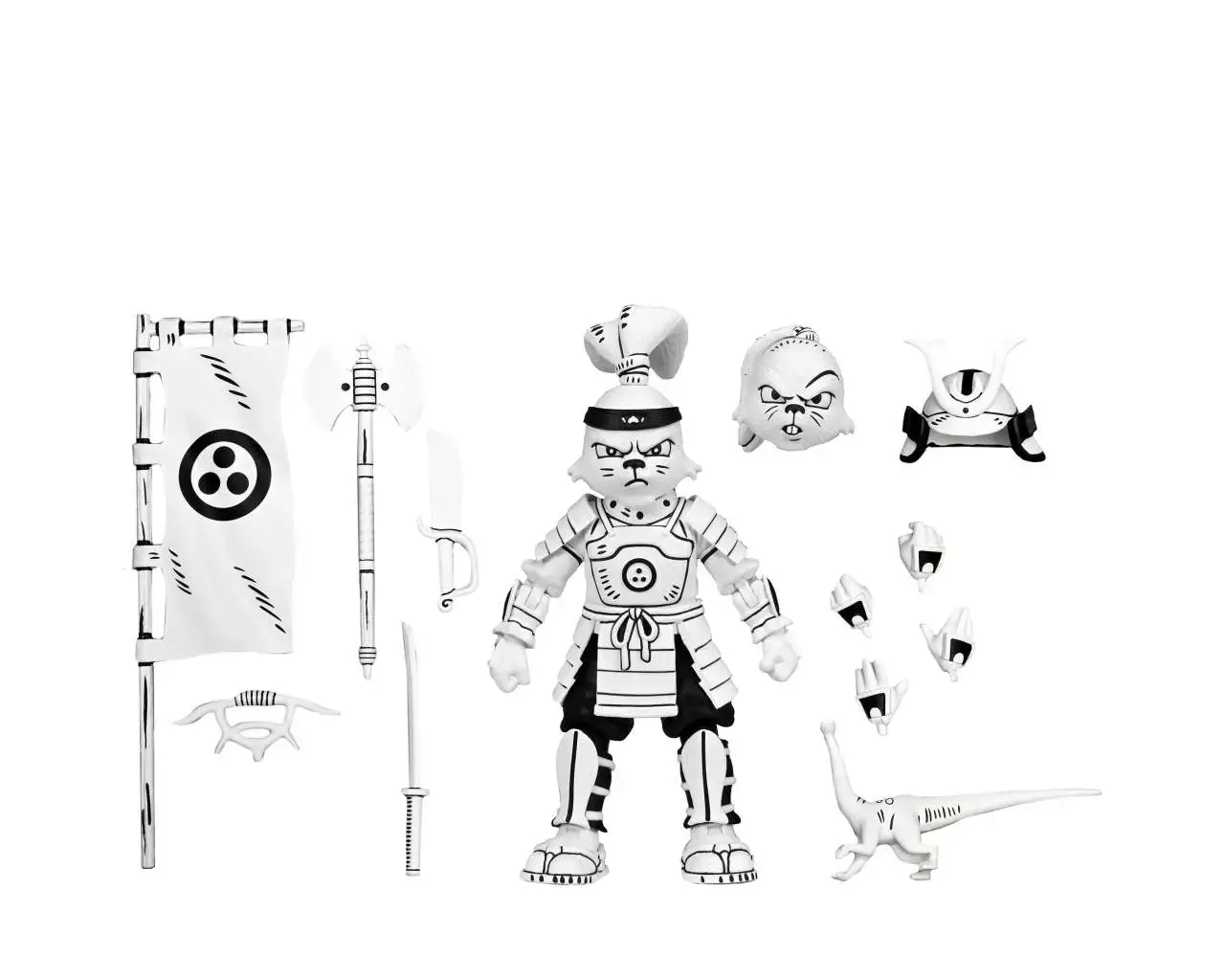 Usagi Yojimbo Samurai Black & White AF DS Modellismo Usagi Yojimbo Samurai Black & White Af NECA