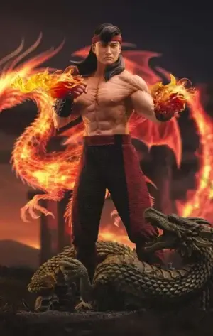 Statua Mortal Kombat Liu Kang scala 1/10