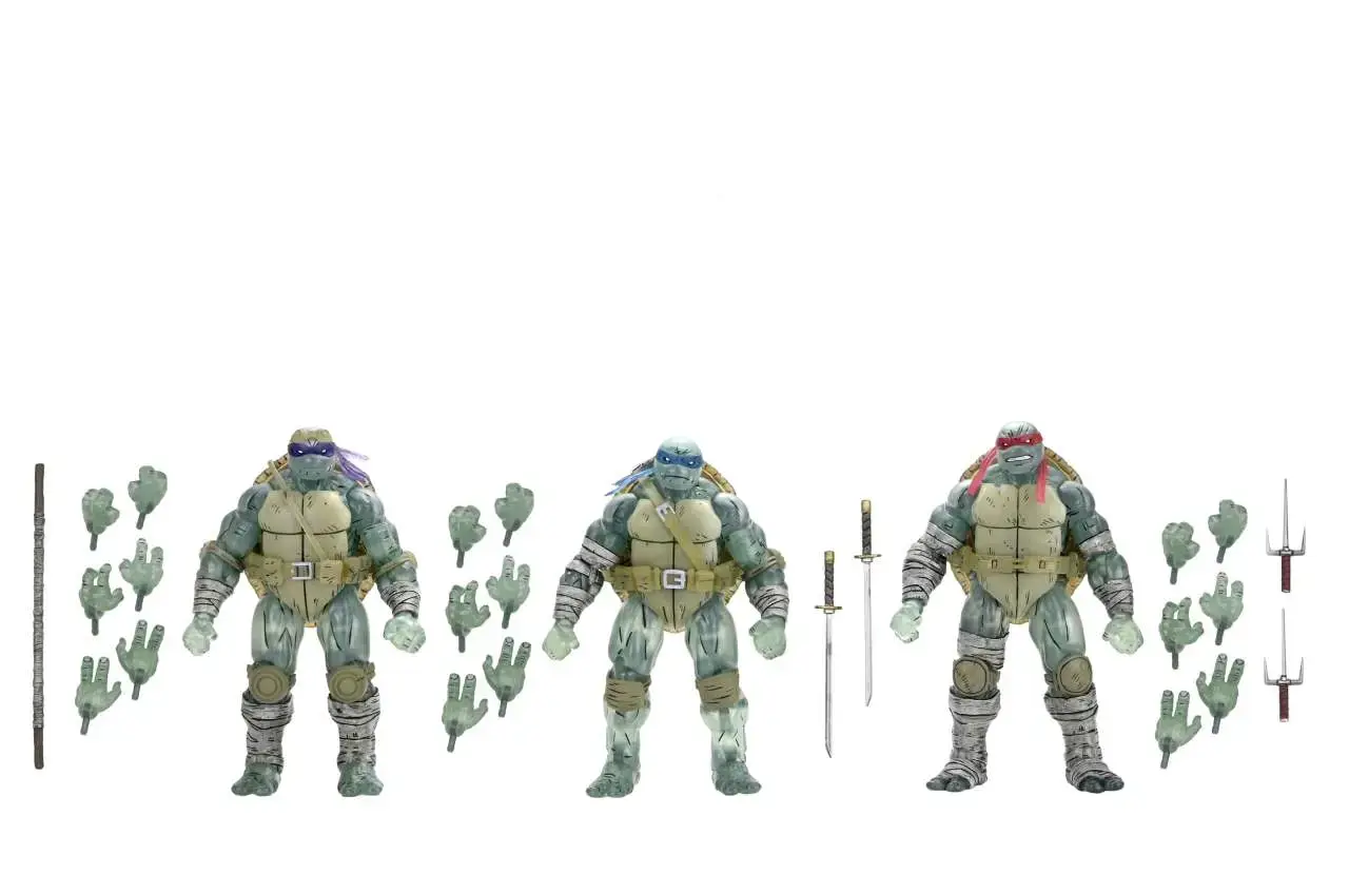 TMNT Last Ronin Ghost Brothers 3PACK AF DS Modellismo Tmnt Last Ronin Ghost Brothers 3PACK Af NECA