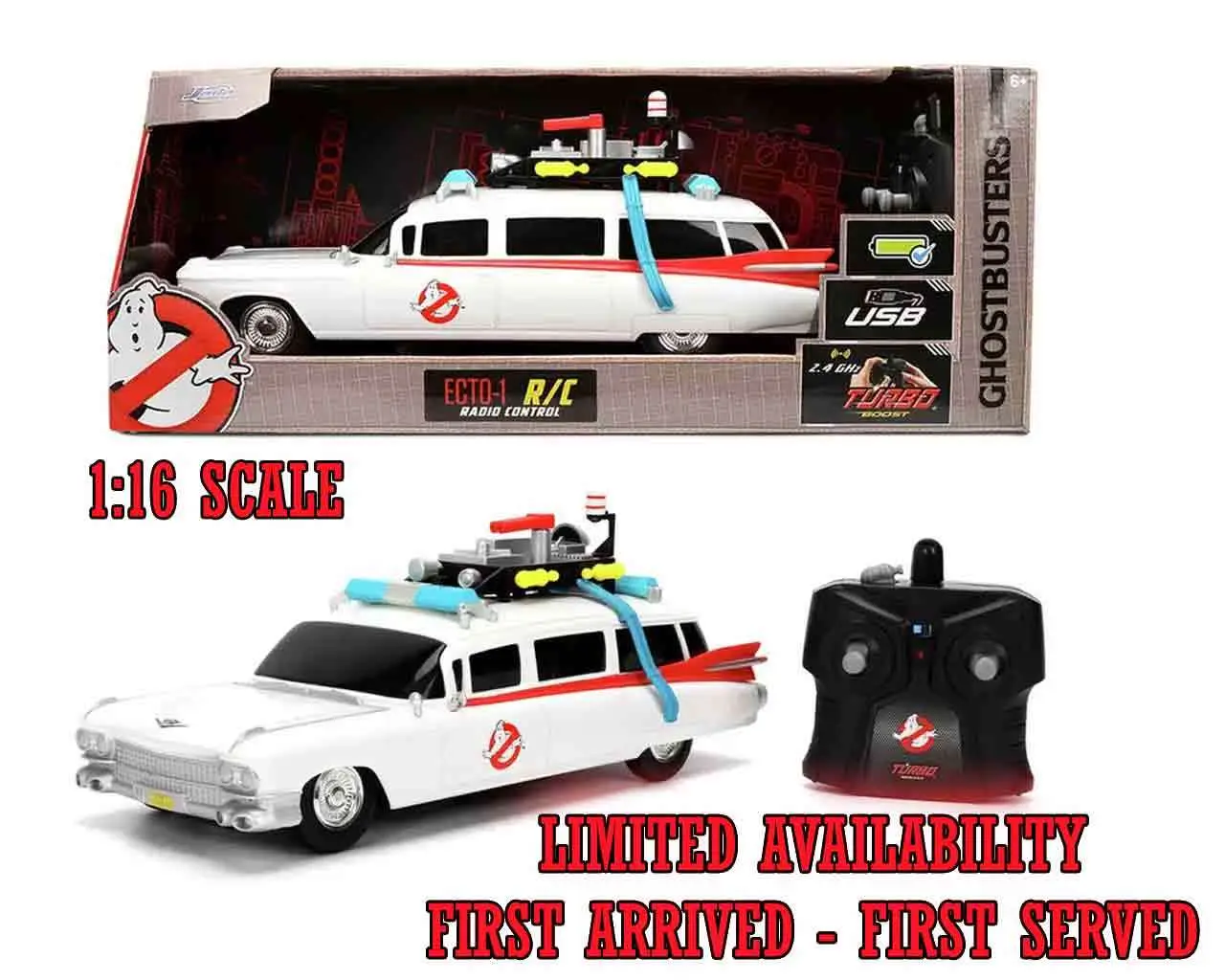 Ghostbusters Ecto 1 1/16 Remote Control Model DS Modellismo Ghostbusters Ecto 1 Remote scala 1/16