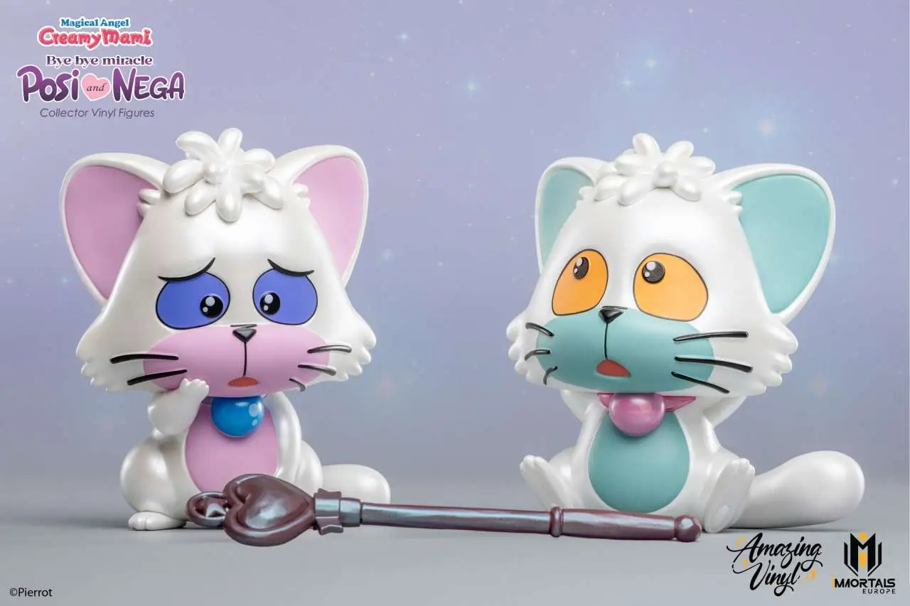 Magical Angel Creamy Mami Posi and Nega Bye Bye Miracle Vinyl Pearl Exclusive Figures DS Modellismo Magical Angel Creamy Mami Posi Nega Bye Bye