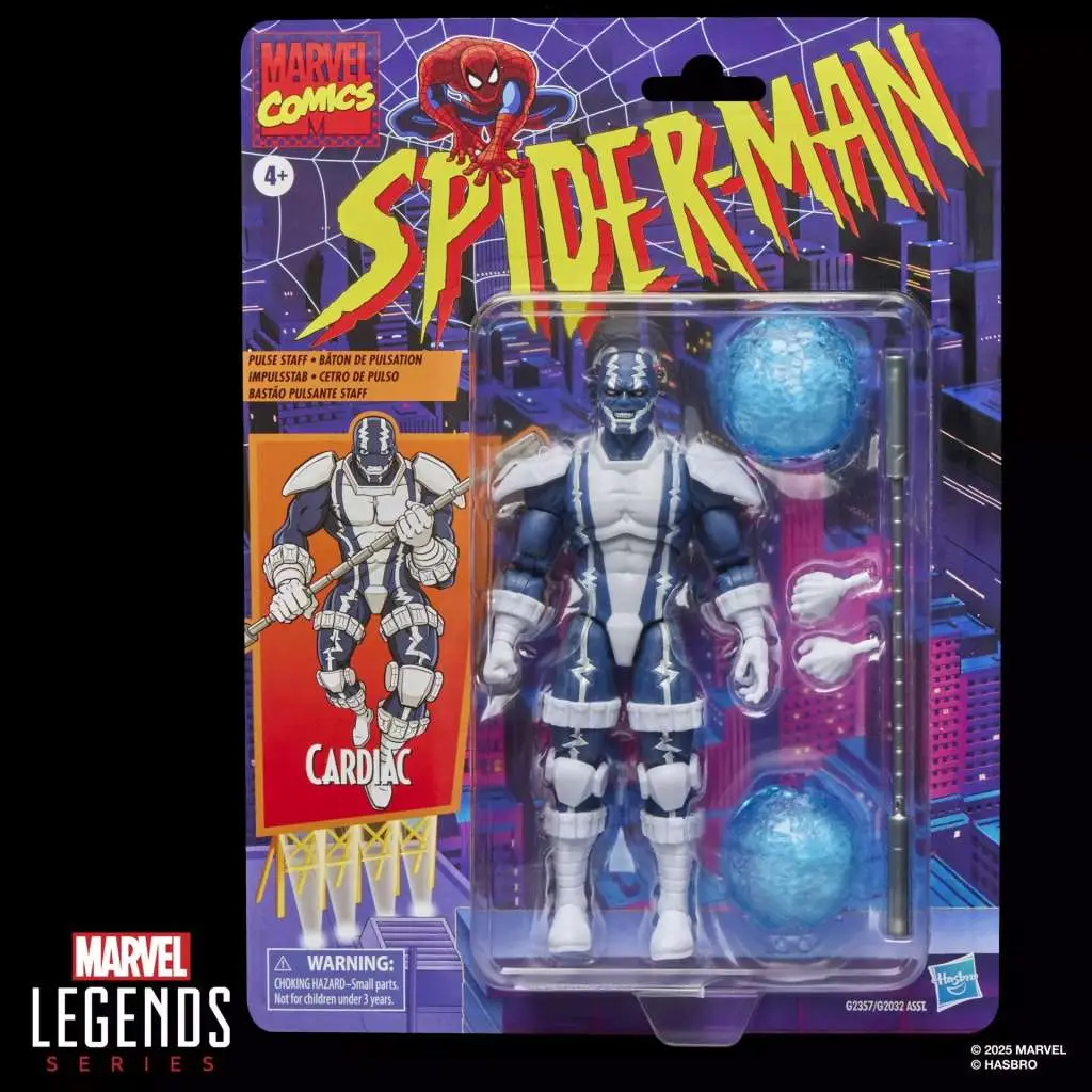 Marvel Legends Spider-Man Vintage Cardiac Action Figure DS Modellismo Marvel Legends Spider-Man Vintage Cardiac