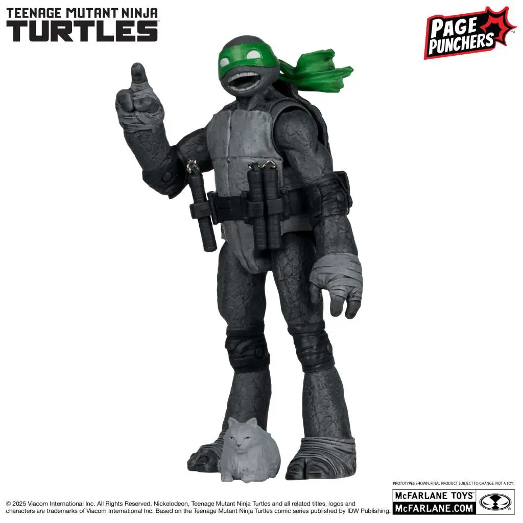 Teenage Mutant Ninja Turtles 5inch Michelangelo Figure with Comic (B,W&G Variant) DS Modellismo Teenage Mutant Ninja Turtles 5inch