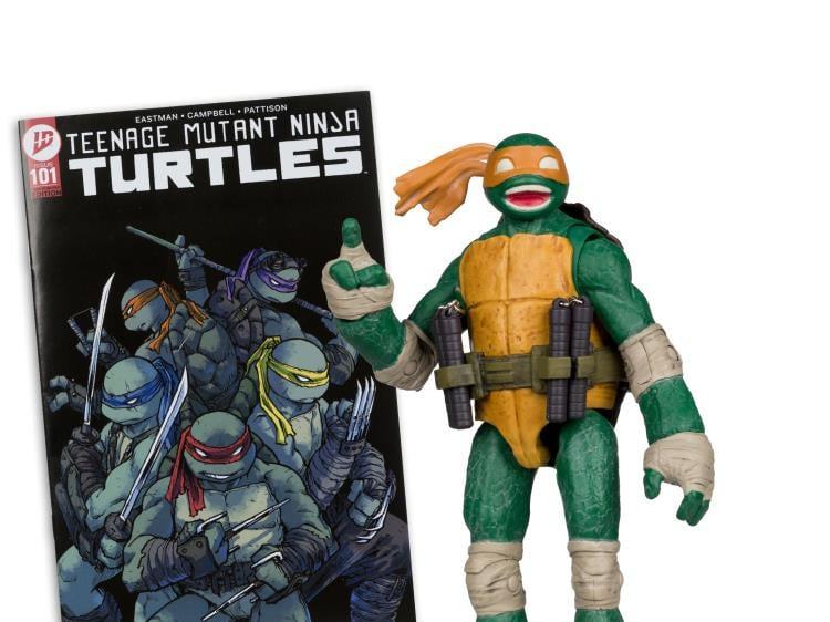Teenage Mutant Ninja Turles 5IN Figure with Comic WV2 Michelangelo DS Modellismo Teenage Mutant Ninja Turles 5IN with Comic