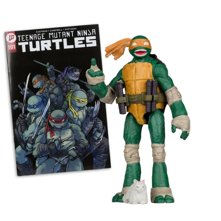 Teenage Mutant Ninja Turles 5IN Figure with Comic WV2 Michelangelo DS Modellismo Teenage Mutant Ninja Turles 5IN with Comic