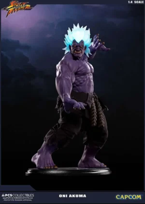 Statua Street Fighter Oni Akuma scala 1/4