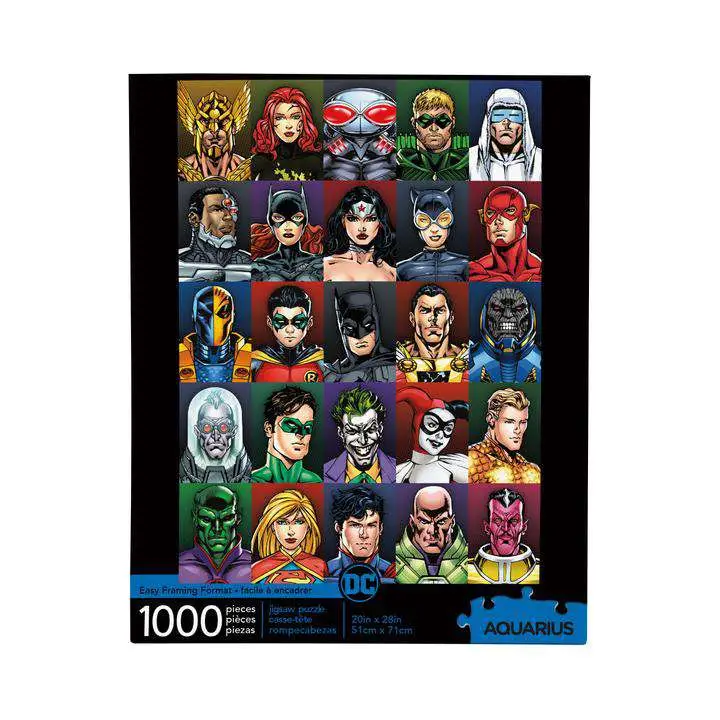 DC Faces 1000 pcs Puzzle DS Modellismo Dc Faces 1000 Puzzle AQUARIUS ENT