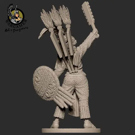 54 mm Atotoztli the Aztec Warrior DS Modellismo Atotoztli Aztec Warrior HOT AND DANGEROUS