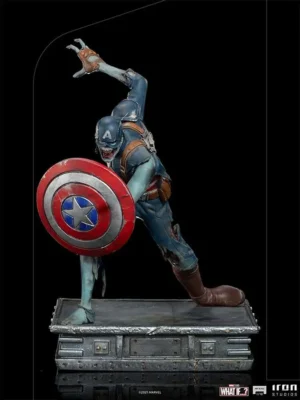 What If Zombie Capt America Art scala 1/10