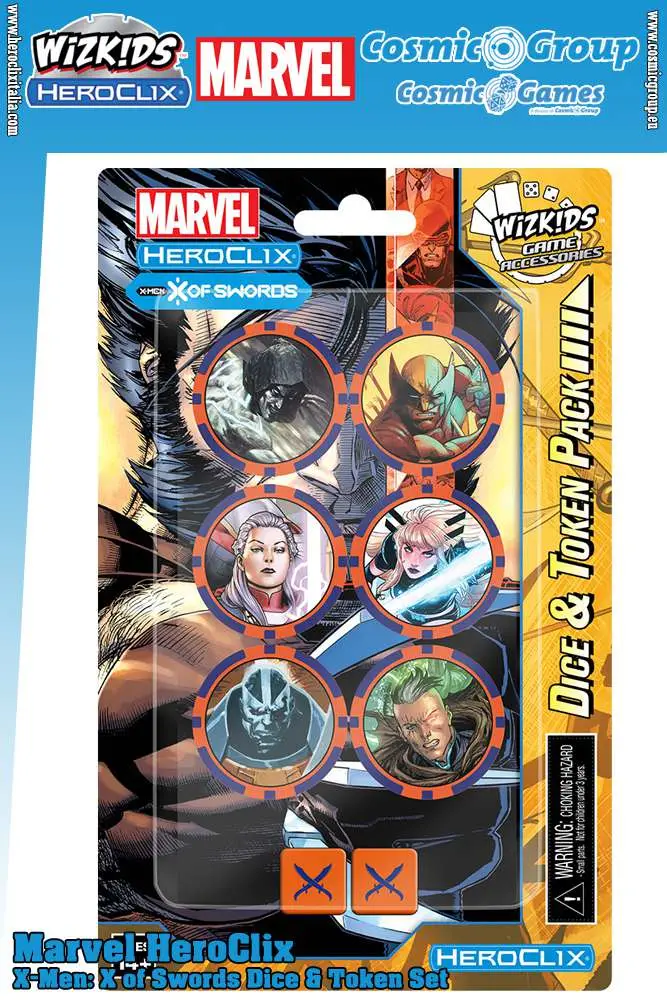 Mhc X-men X OF Swords Dice & Token DS Modellismo Mhc X-men X Swords Dice & Token
