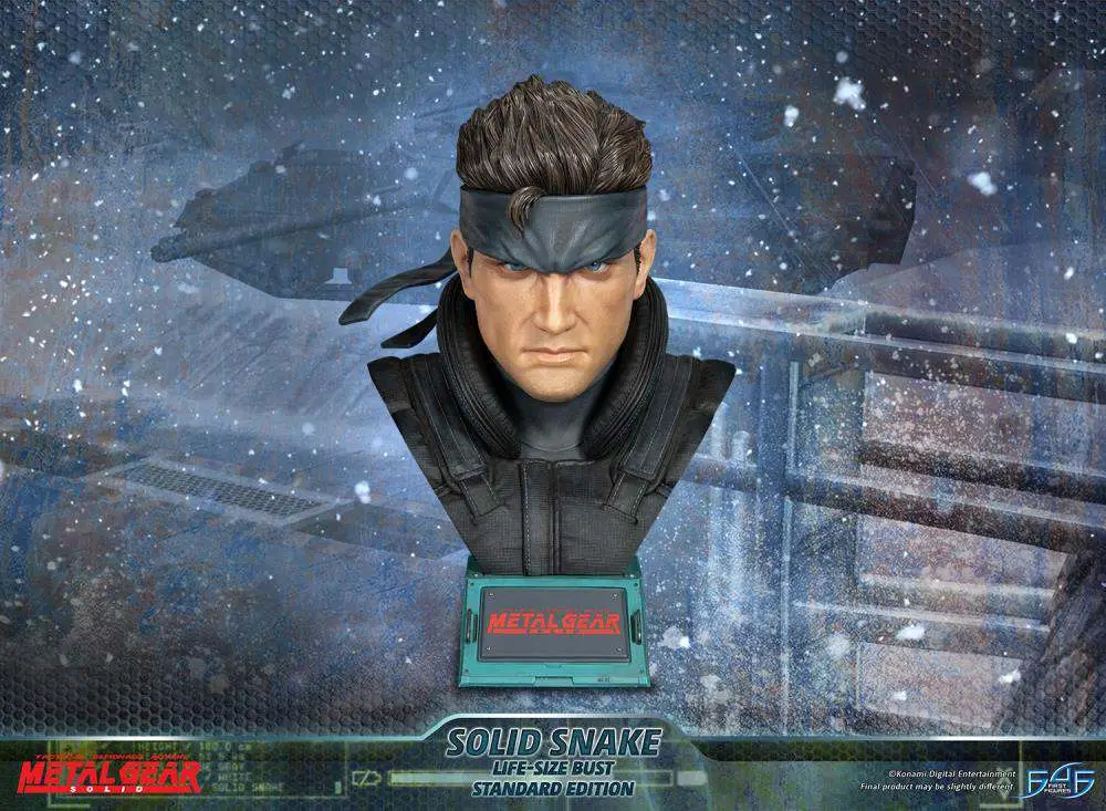 Mgs Solid Snake Life Size Bust DS Modellismo Mgs Solid Snake Life Bust FIRST4FIGURES