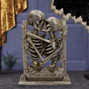 Lovers Bronze Gothic Skeleton Ornam