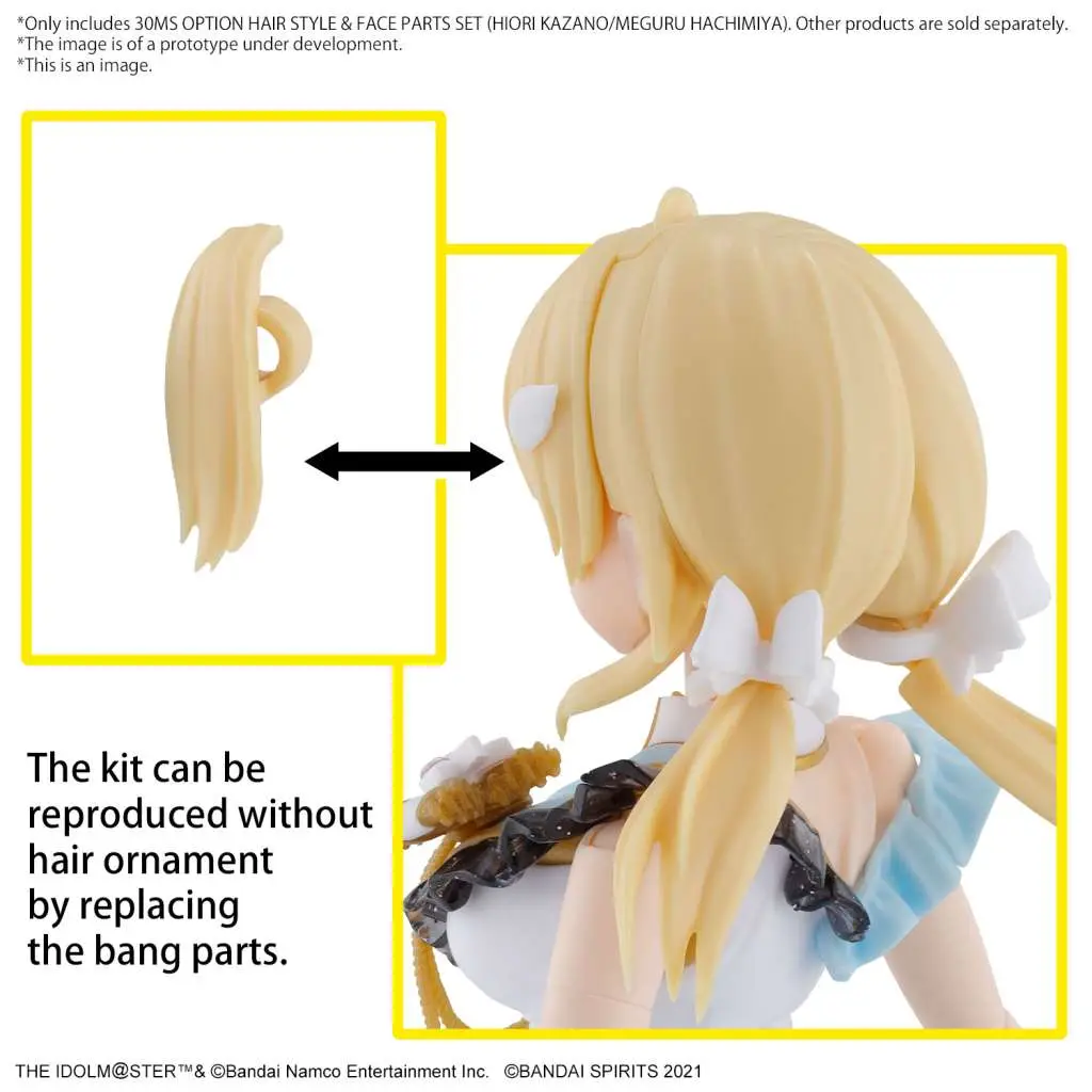 30MS OP Hair Style & Face Parts Set Hiori Kazano/Meguru Hachimiya DS Modellismo 30MS Op Hair Style & Face Parts Hiori