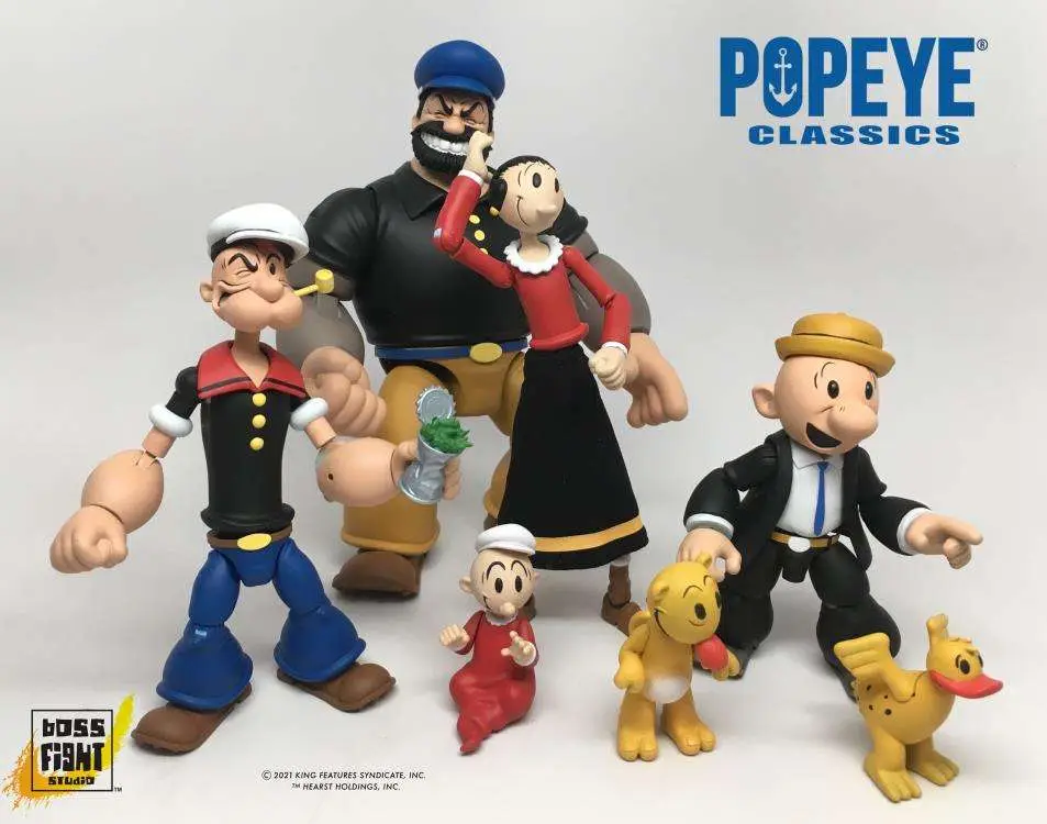 Popeye Wave 1 Olive Oyl AF DS Modellismo Popeye Wave 1 Olive Oyl Af BOSS FIGHT STUDIO