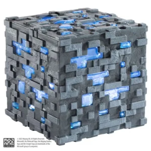 Minecraft Illuminating Diamond Ore Cube