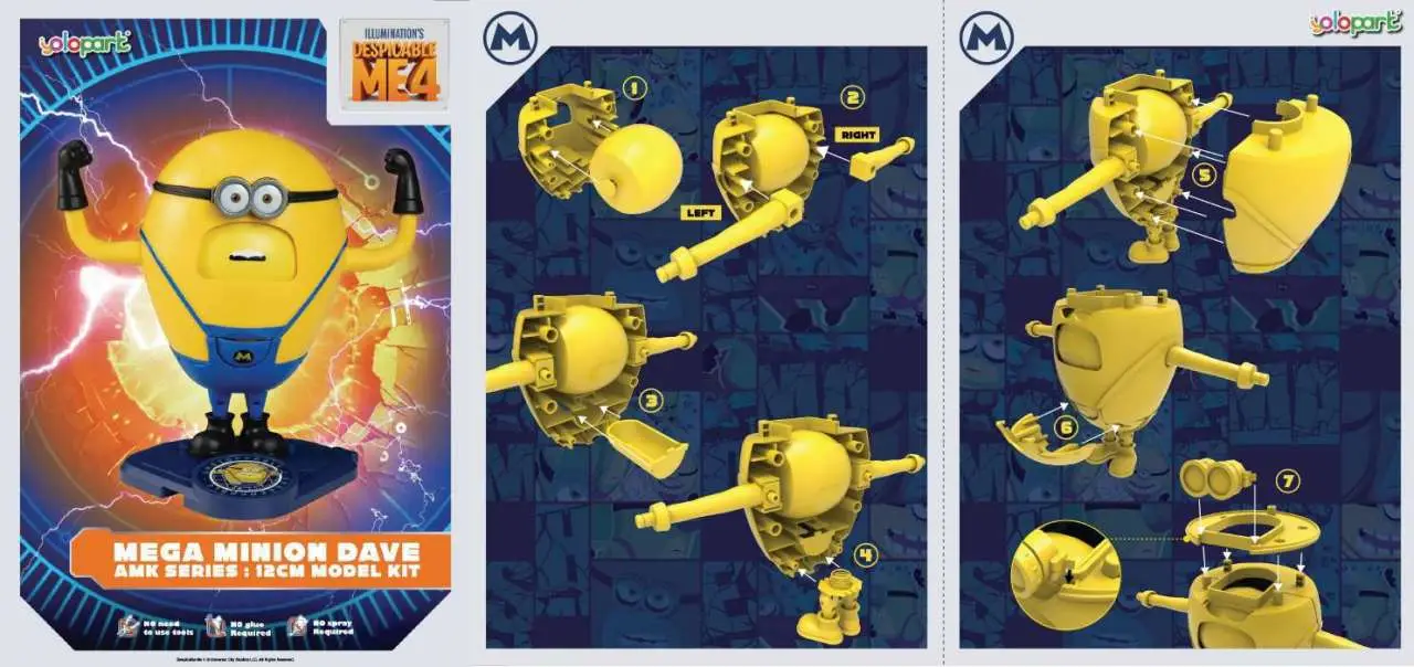 Despicable ME 4 AMK Superdave Model Kit DS Modellismo Despicable Me 4 Amk Superdave Model Kit