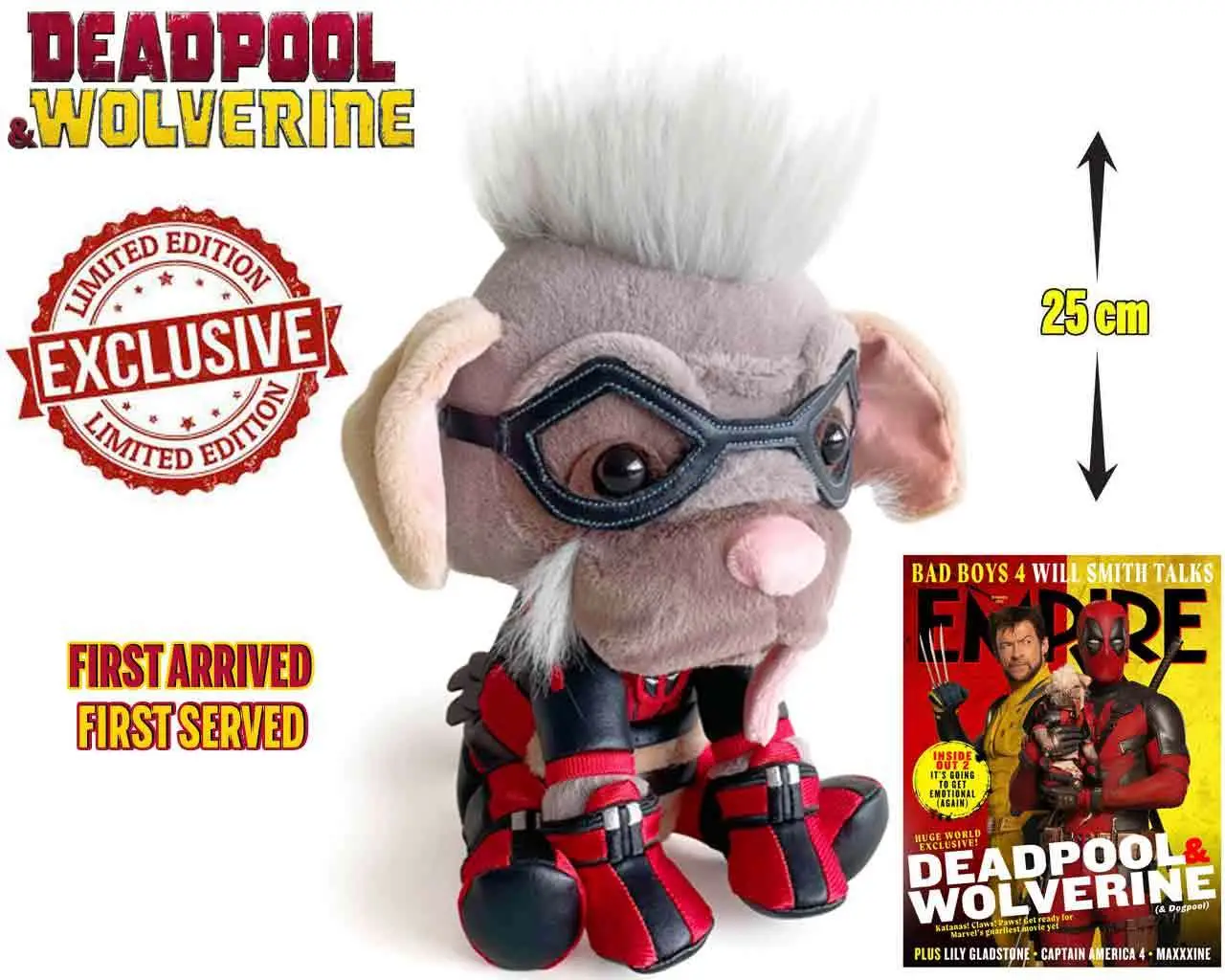 Peluche Deadpool & Wolverine: Dogpool 25 cm DS Modellismo Peluche Deadpool & Wolverine: Dogpool SIMBA