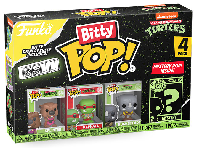 FUNKO BITTY POP 4 Pack TMNT Turtles Splinter DS Modellismo Funko Bitty POP Tmnt Turtles Splinter