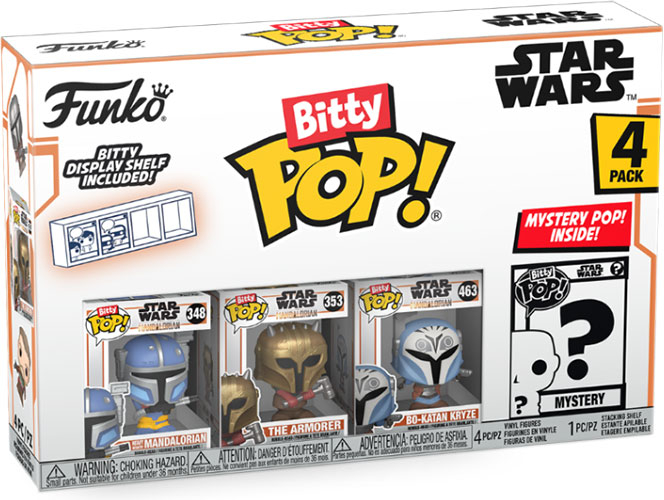 FUNKO BITTY POP 4 Pack Star Wars The Mandalorian Heavy DS Modellismo Funko Bitty POP Star Wars Mandalorian Heavy