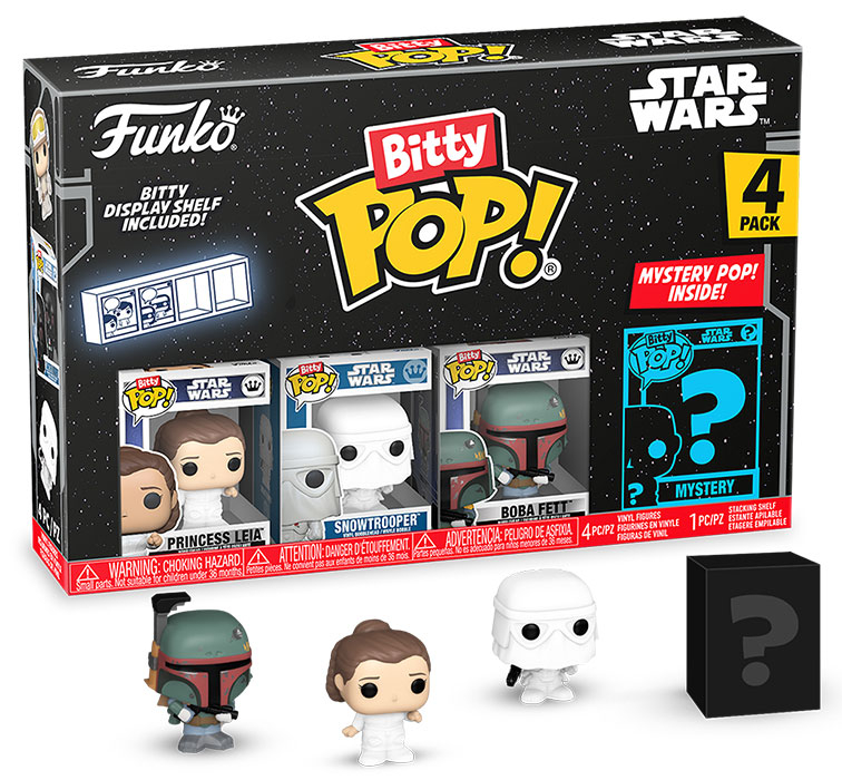FUNKO BITTY POP 4 Pack Star Wars Princess Leia DS Modellismo Funko Bitty POP Star Wars Princess Leia
