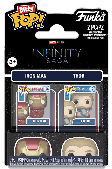 FUNKO BITTY POP 2 Pack Marvel Iron Man & Thor DS Modellismo Funko Bitty POP Marvel Iron Man & Thor