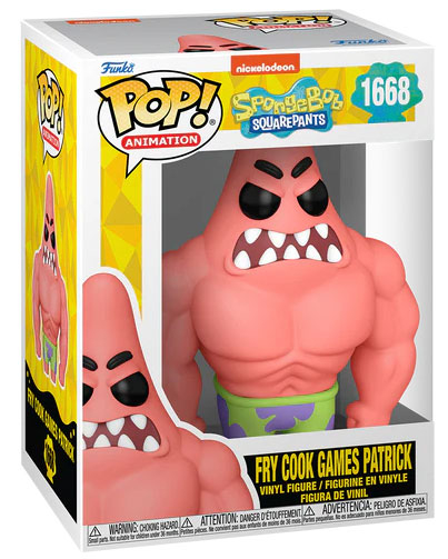 FUNKO POP SpongeBob 25th Fry Cook Games Patrick 1668 DS Modellismo Funko POP SpongeBob 25th Fry Cook Games