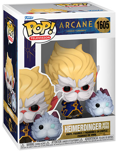 FUNKO POP Arcane: League of Legends Heimerdinger w/Poro 1605 DS Modellismo Funko POP Arcane: League Legends