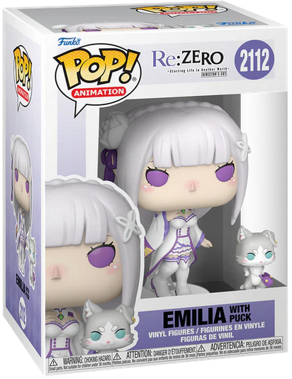 FUNKO POP Re:Zero Emilia w/Puck 2112 DS Modellismo Funko POP Re:Zero Emilia w/Puck