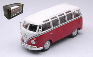 VW T1 Samba Red/White scala 1:43 Cararama