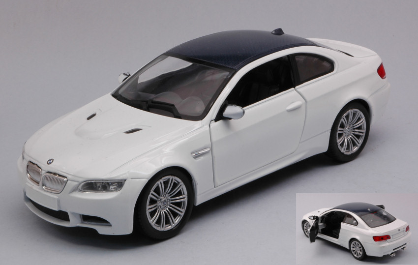 BMW M 3 Coupe' 2008 White 1:24 DS Modellismo BMW M 3 Coupe' 2008 White scala 1:24 New Ray