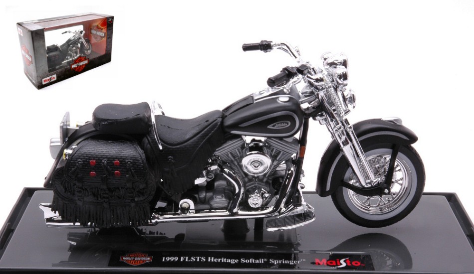 Harley Davidson FLSTS Heritage Softail Springer 1999 1:18 DS Modellismo Harley Davidson Flsts Heritage scala 1:18