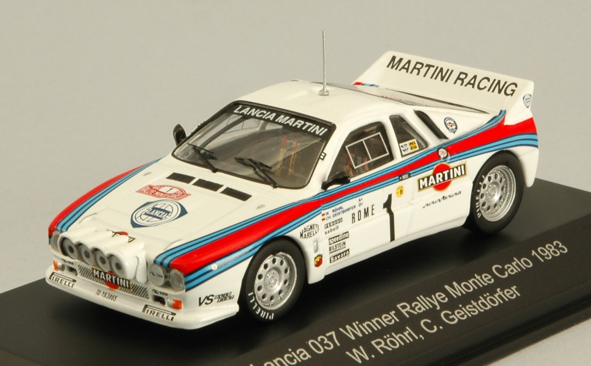 Lancia 037 N.1 Winner Rally Monte Carlo 1983 W.Rohrl-C.Geistdorfer 1:43 DS Modellismo Lancia 037 Winner Rally Monte scala 1:43