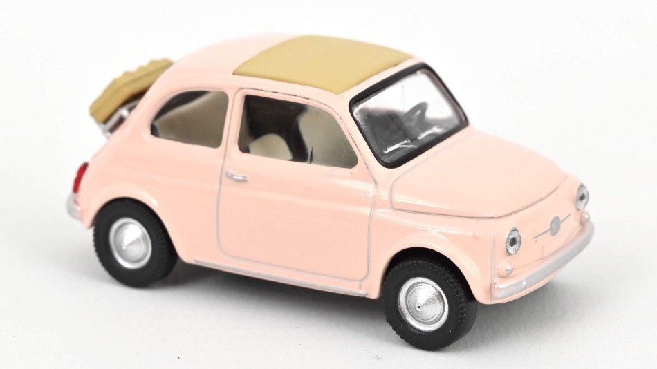 Fiat 500 F 1965 Pastel Pink Jet Car 1:43 DS Modellismo Fiat 500 F 1965 Pastel Pink Jet scala 1:43