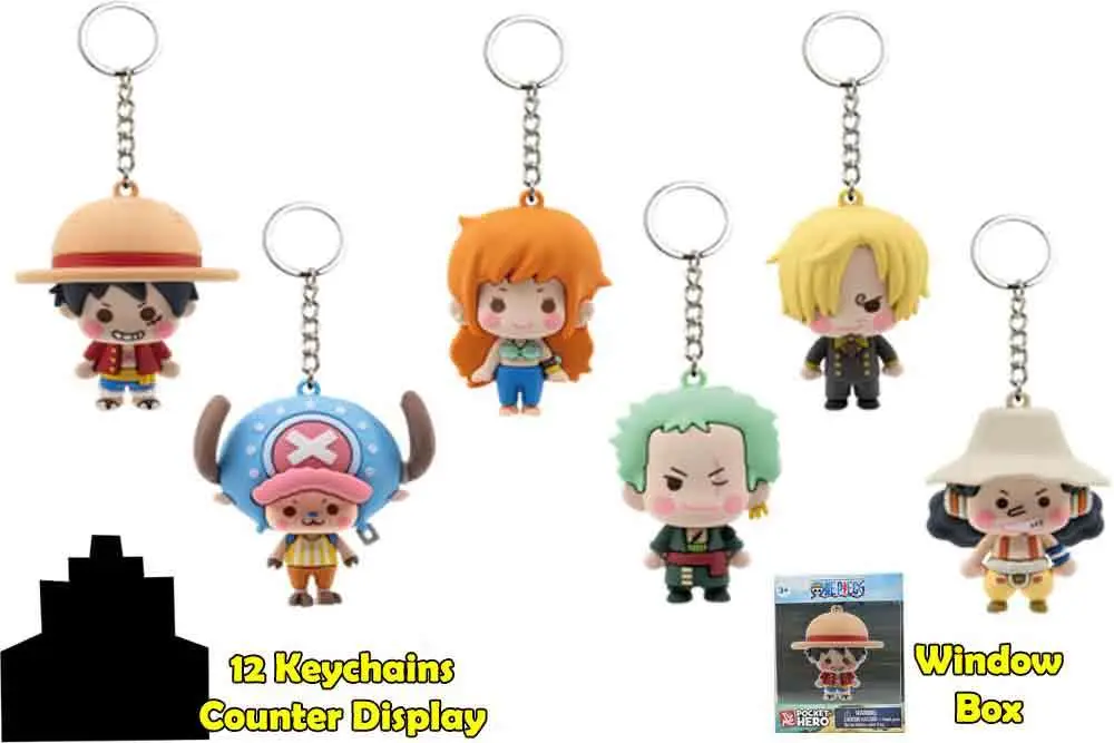 Portachiavi One Piece - Pocket Hero - Counter Display (12) DS Modellismo Portachiavi One Piece Pocket Hero Counter