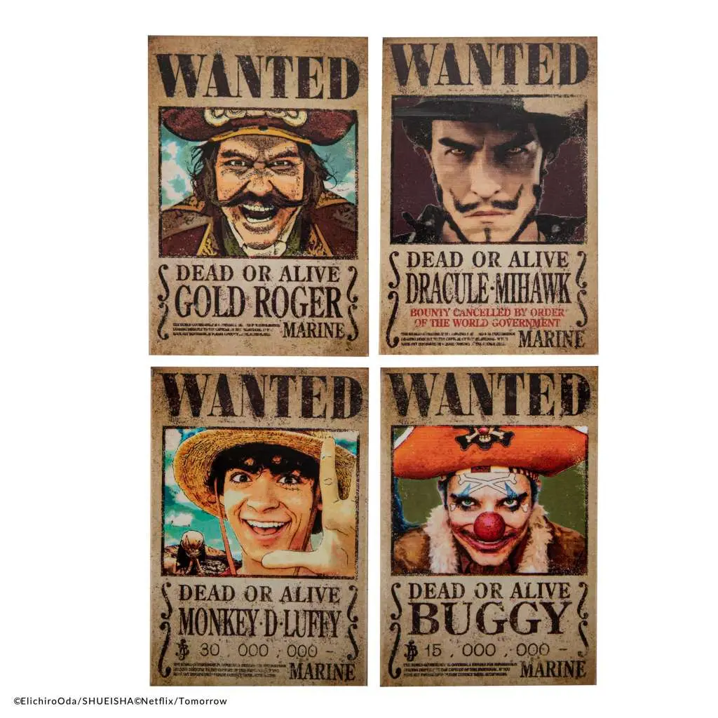 Set di calamite Magnete One Piece Wanted (4) DS Modellismo di calamite Magnete One Piece Wanted (4)