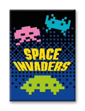 Calamita Space Invaders Aliens Flat Magnet