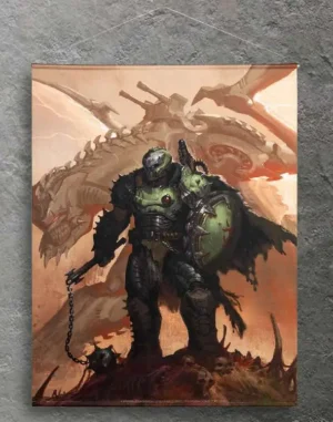 Poster Wall Scroll Doom Dark Ages Canvas