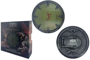 Collana Doom: Dark Ages Saw Shield Medallion