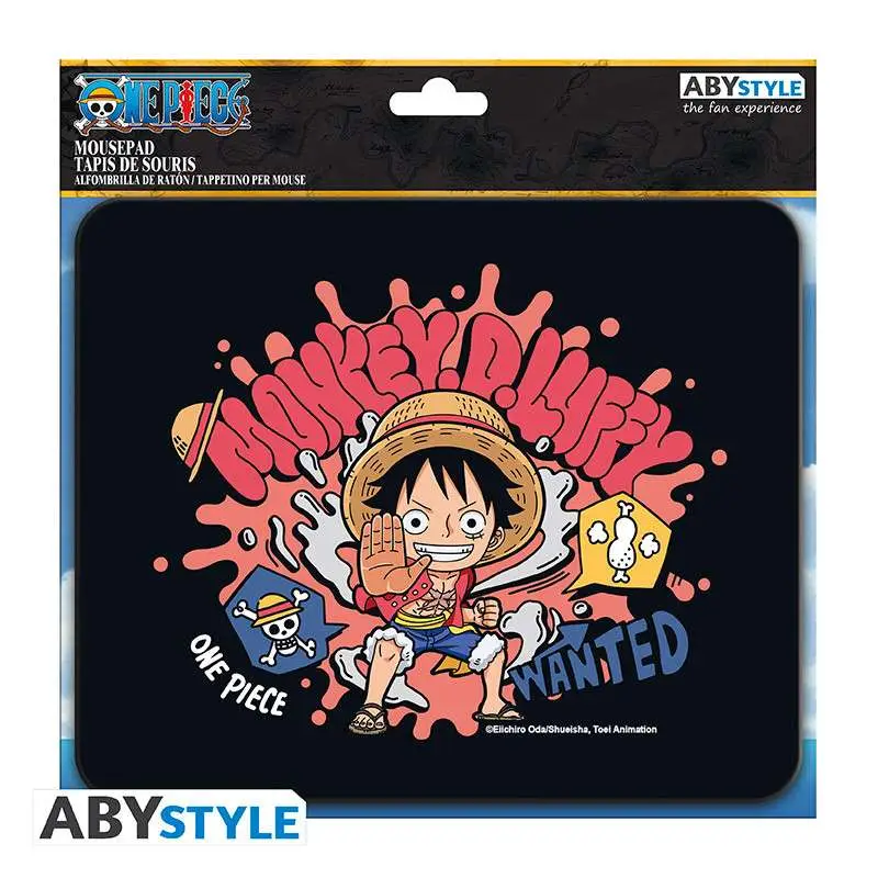 Tappetino Mouse One Piece Luffy Chibi Flexible DS Modellismo Tappetino Mouse One Piece Luffy Chibi