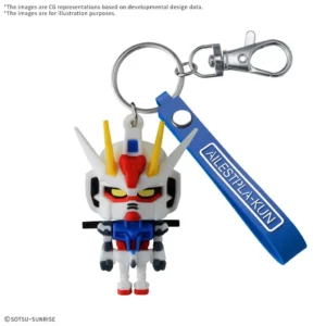 Aile Stpla-Kun 3D Rubber Mascot Keychain