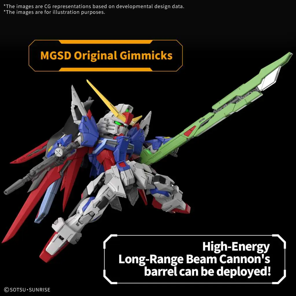 MGSD Gundam Destiny DS Modellismo Mgsd Gundam Destiny BANDAI MODEL KIT GUNPLA