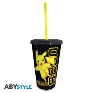 Bicchiere Pokemon Pikachu Collage With Straw