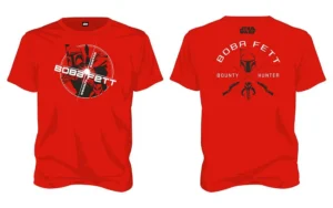 Maglietta sw Boba Fett Bounty Hunter Red Men