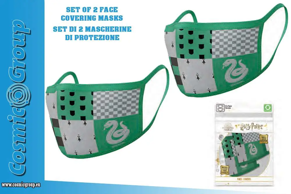 Maschera hp Serpeverde Face Cover Mask Set(2) DS Modellismo Maschera hp Serpeverde Face Cover Mask