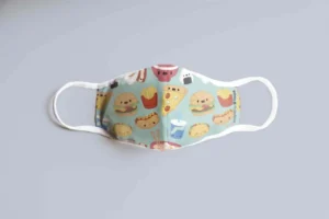 Mascherina Maschera Fast Food Kawaii Kids